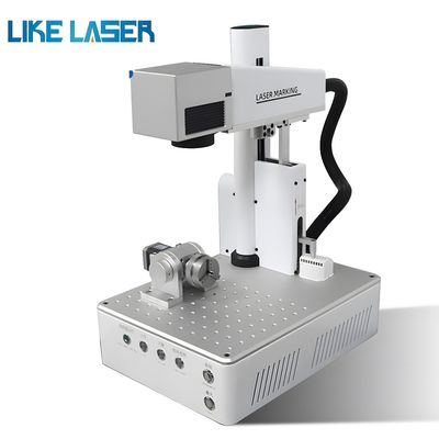 20W 30W Raycus Fiber Laser Marking Machine Φορητό μεταλλικό σήμα με συμπαγές σχεδιασμό