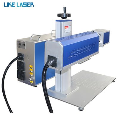 Μη μεταλλική χαρακτική Galvo CO2 Ov Laser με σύστημα ψύξης αέρα και μεταγωγική ζώνη 30W 60W